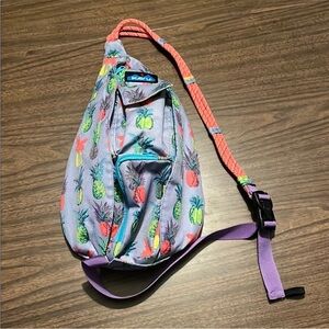 KAVU Pineapple Mini Rope Sling Pack Bag